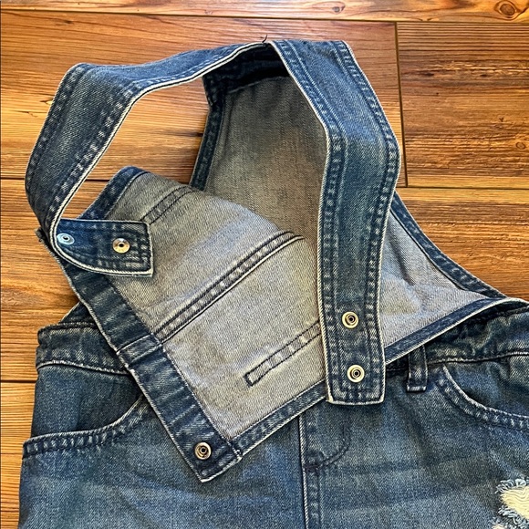 The Children's Place Blue Denim Overall Dress - Picture 4 of 5
